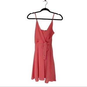 Express Flamingo Satin Pink Mini Dress. Size XXS